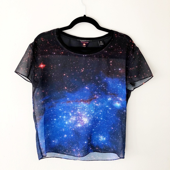 Maison Scotch Sheer Galaxy Top - Picture 2 of 6